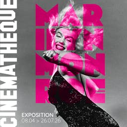 Poster image for the exhibition titled Marilyn Monroe