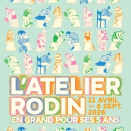 Poster image for the exhibition titled De Rodin-werkplaats