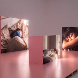 Poster image for the exhibition titled Roman Khimei & Yarema Malashchuk: Oorlogspedagogiek