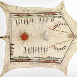 Poster image for the exhibition titled 1725: Native American Allies at the Court of Louis XV