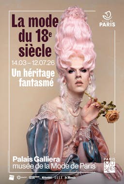 Poster image for the exhibition titled 18th-Century Fashion: A Fantasised Heritage